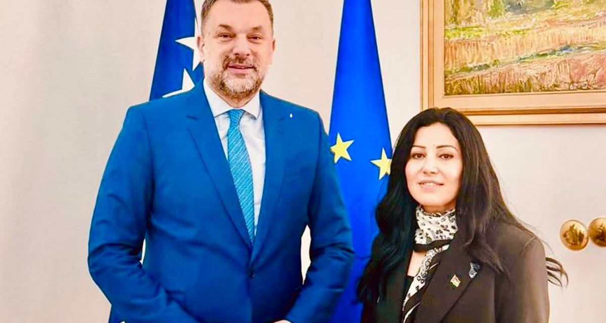 وزير خارجية البوسنة والهرسك يستقبل السفيرة أبو لبن